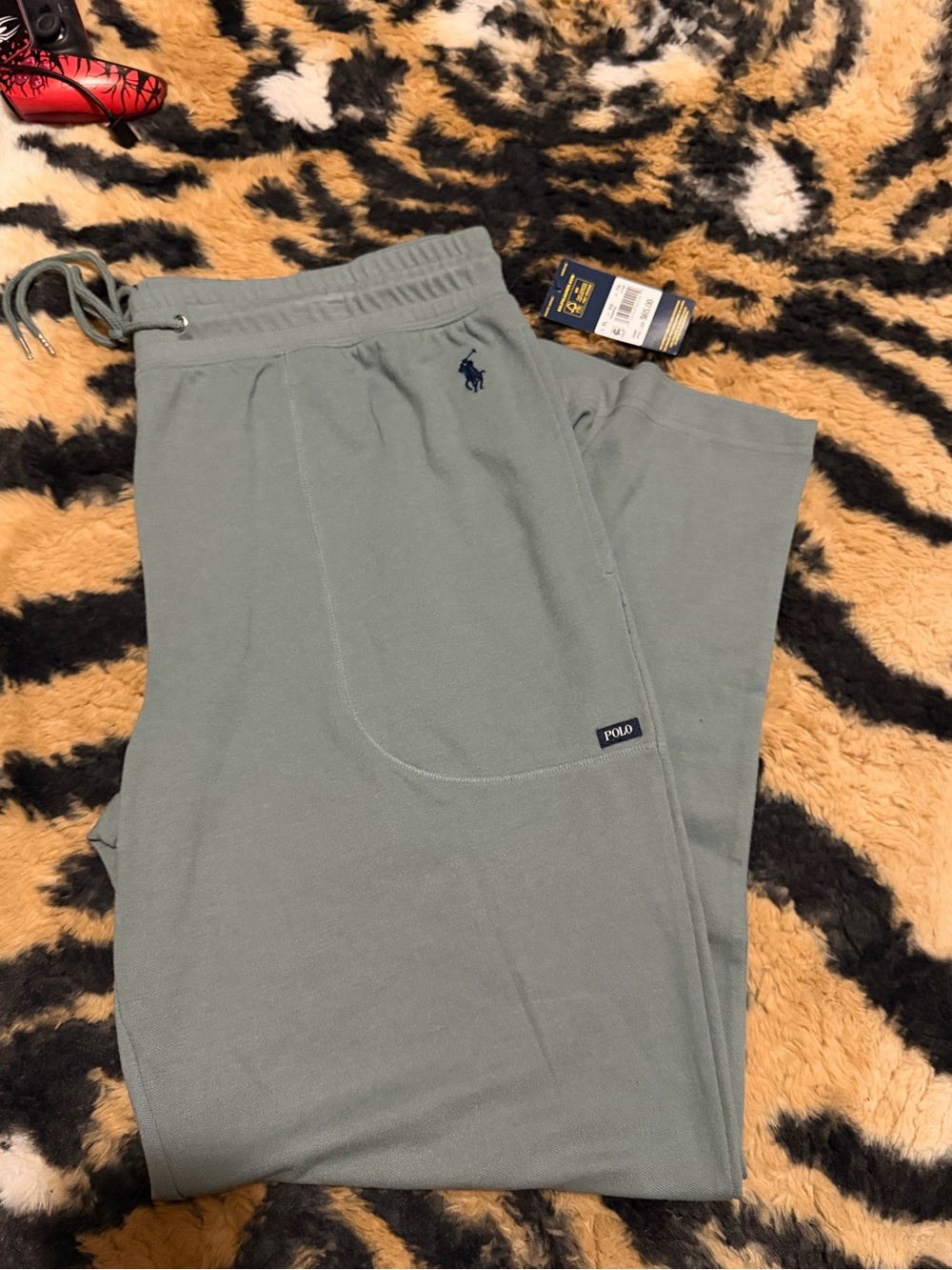 Polo by Ralph Lauren Men's Sage Green Jogger Sweatpants
